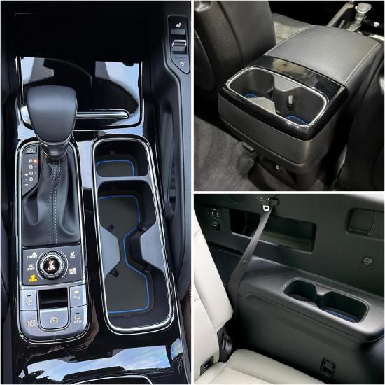 Cup Holder Coaster For Kia Telluride Accessories     2024 2025 Silicone Cup Holder Ert Mat Non-Slip Center Console Pad Car Interior Accessories