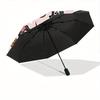 1pc Dachshund Pattern Automatic Open/Close Umbrella, Umbrella with Cartoon Design, Portable Compact Umbrella for Men & Women, Good Holiday G