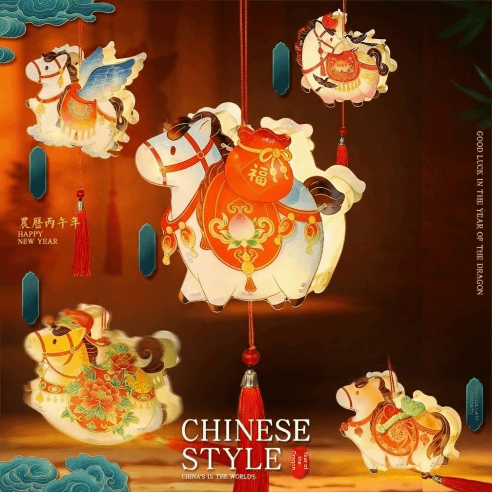 Waterproof DIY Material Package Ancient Style Hand held Luminous Lantern China-Chic Design Luminous Feature