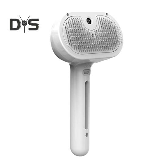 Cat Steam Brush for Shedding Rechargeable Spray Hair Removal Comb with Water Tank And Release Button Steamy Pet Grooming Brush for Cats Dogs