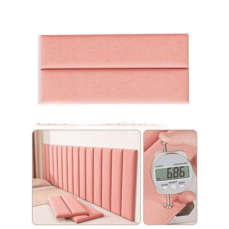 Tatami Padded Headboard: Soft, Anti-collision, Self-adhesive, Waterproof Wallpaper for Children's Room Wall.