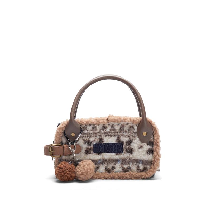 

DIOR Bag [Customized cosmetic bag] Bubble jellyfish, citrus salami, shoulder handbag, portable storage, denim fabric, miu style, trendy fair isle синий