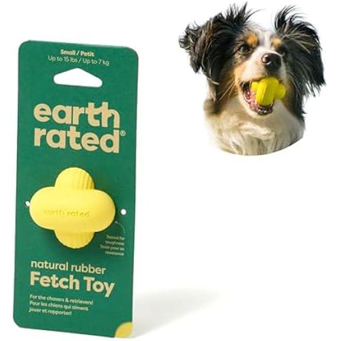 Jouet interactif à rapporter - EARTH RATED - Balle pour Chien - Caoutchouc - Petit Chien - Flottante