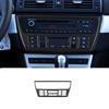 For BMW X3 E83 2004-10 Carbon Fiber Interior Console CD Panel Trim Cover Sticker