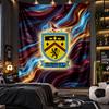 Wall Hanging Tapestry Burnley Football Print Cloth for Living Room Bedroom Home Decor