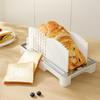 Bread Slicer for Homemade Bread Sourdough BPA-Free Adjustable Guide with Crumb Catcher Heat Resistant Baguette Bread Slicer