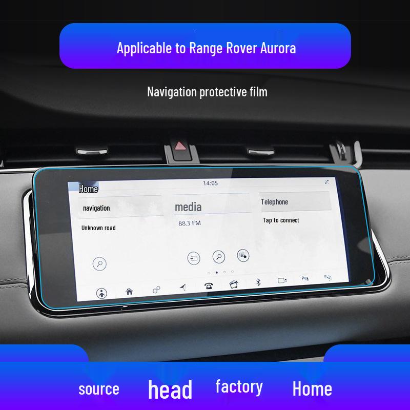 Range Rover Velar Navigation Gehärtetes Glas Schutzfolie Mittelkonsolenschutz