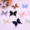 20pcs Gradient Color Organza Fabric Butterfly Appliques 3D Dreamy Chiffon Butterfly Translucent 5CM DIY Sewing Craft Decoration