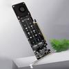 PCIeX16 To M.2 Expansion Card M Key 4 NVME M2 NVME Extended Card 4x32Gbps Adapter Board Support M.2 SSD 2280/60/42/30