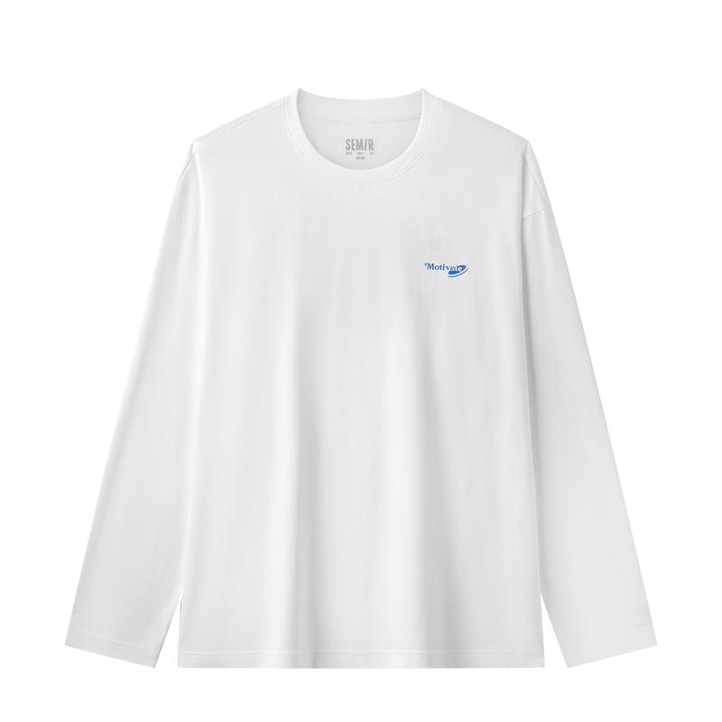 Semir Men s Cute Pet Print Moisture-Wicking Long-Sleeve T-Shirt M грязно-белый