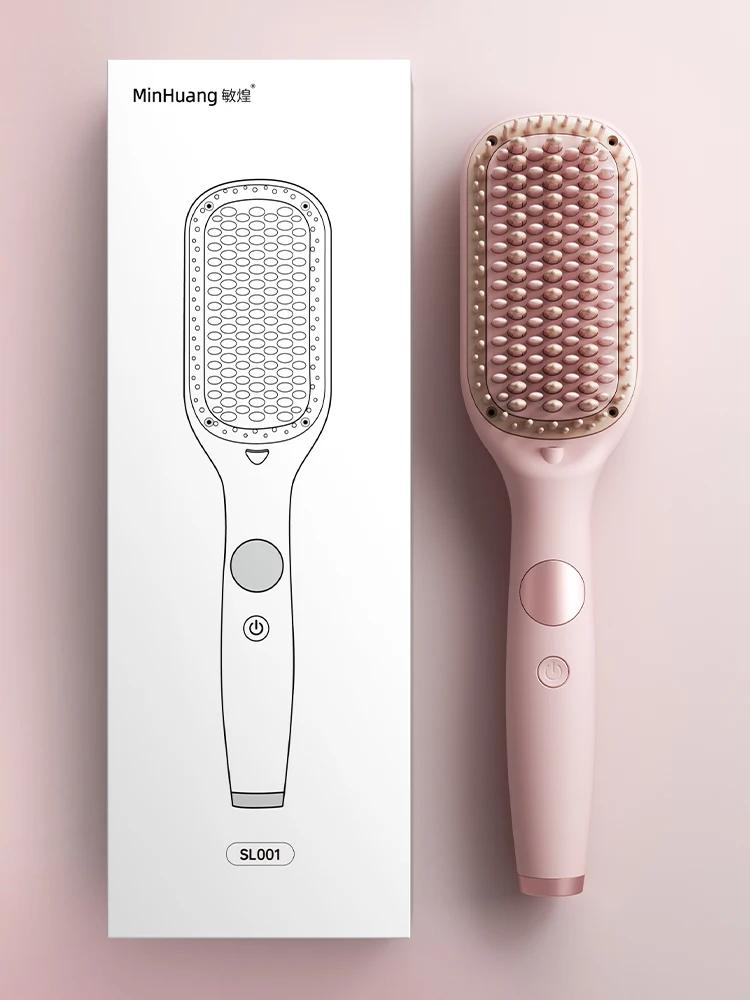 Electric Hot Comb Multifunctional Straight Hair Straightener Comb Negative Ion Anti-Scalding Styling Tool Straightening Brush