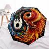 1PC Dragon Phoenix Yin Yang Automatic Open/close, All-Season Portable Folding Umbrella for Women & Men Yy250919178
