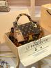 Nuova Borsa a Tracolla Diagonale da Donna con Texture in Vera Pelle, Piccola Borsa Quadrata Retrò Monospalla Portatile Alla Moda