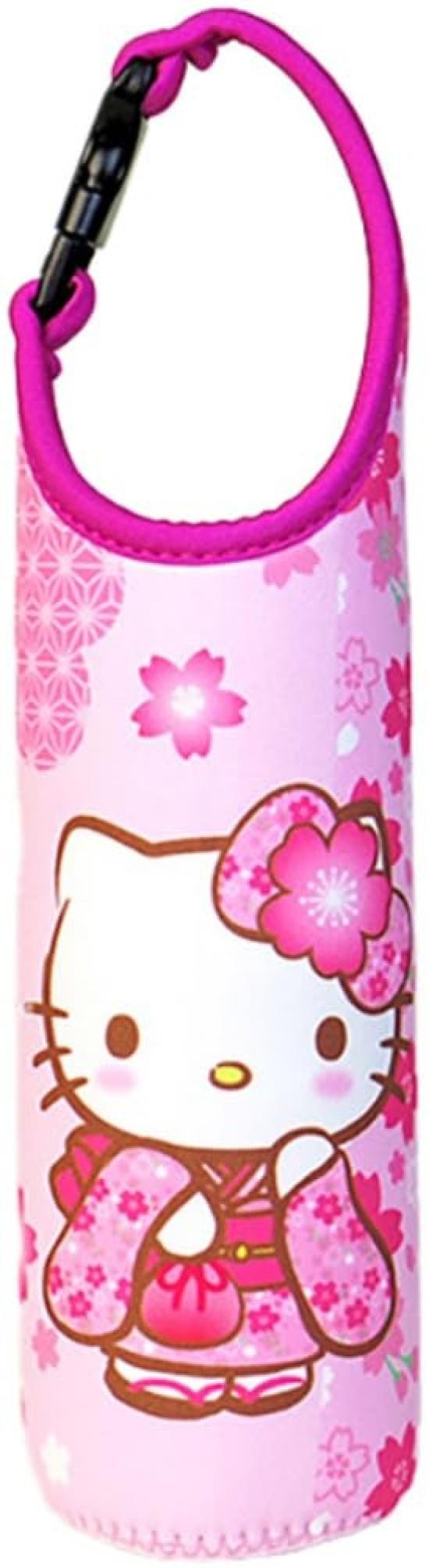 

Nakajima Corporation Japanese Pattern Plastic Bottle Cover 600 Hello Kitty Cherry Blossom 191755-24