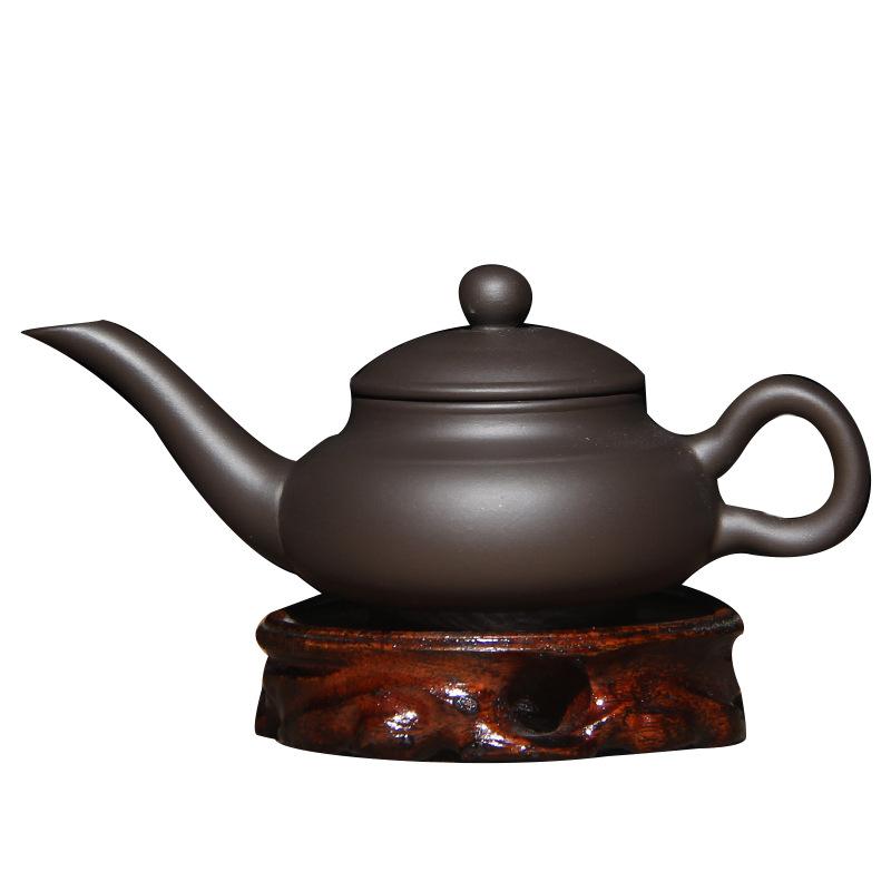 Purple sand teapot tea maker Zhu clay pot long mouth pot magic lamp pot Kung fu tea set small teapot hand grab pot
