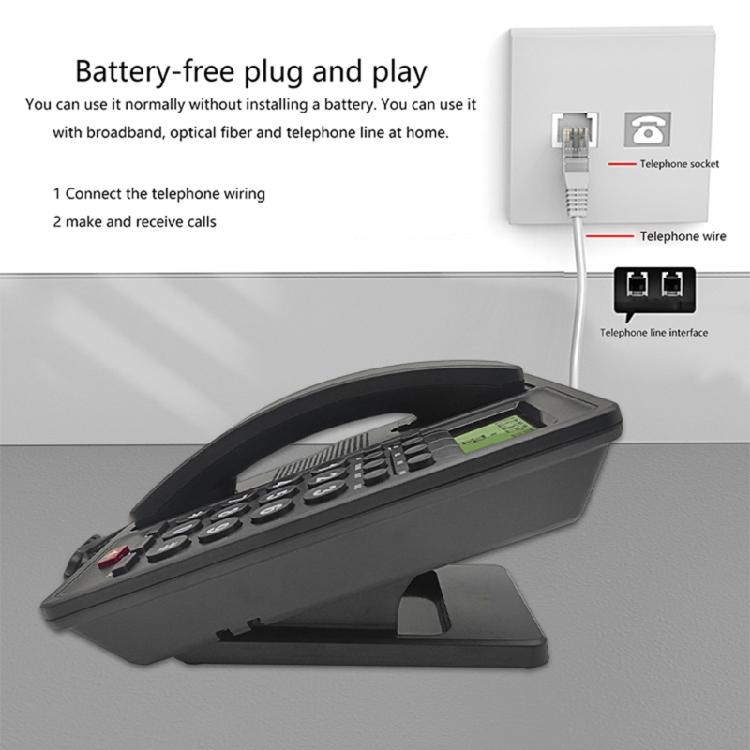 Corded Landline Phone Fixed Telephone for Hotel Room, Office Use With Caller Display, MultipleLine Connection