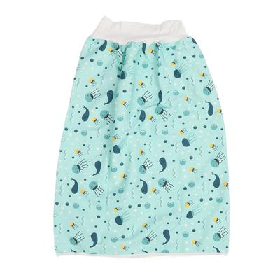 Adult Diaper Skirt Wearable Incontinence Mat Washable Cotton Cloth Reusable Diaper Bed Pad