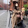 Women's British-Style Long Trench Coat - Spring & Autumn 2025 Collection, New and Beautifully Casual for Petites