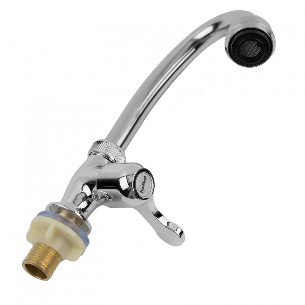 1pc Kitchen Faucet Sink Faucet 360° Rotation Plastic Steel
