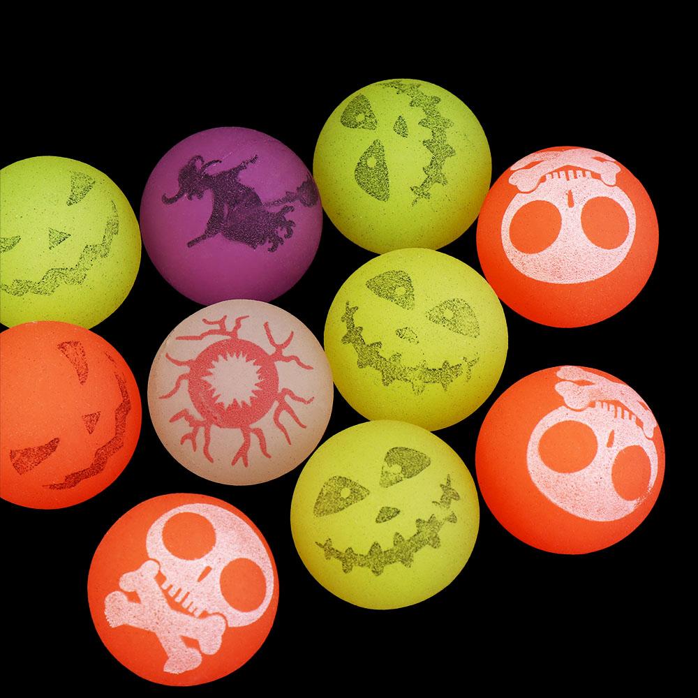 10pcs/set Stretchy Eyeballs Bouncy Eyeball Scary Luminous Bouncy Balls  Halloween Theme