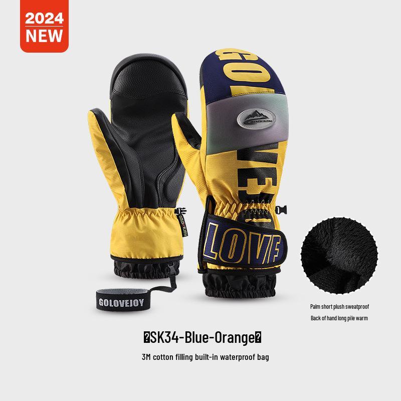 

Зимние лыжные перчатки SK34: Ветрозащитные, Нескользящие, Совместимые с сенсорным экраном для мужчин и женщин - Идеально подходят для занятий спортом на открытом воздухе и езды на велосипеде. L