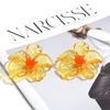 Exaggerated Transparent Flower Earrings Bohemian  Style Women Earrings Stud Earrings  Daily Wear