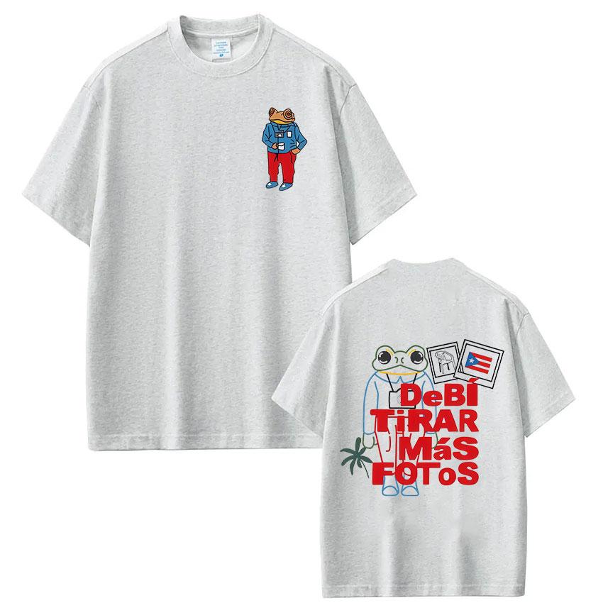 ZheXiong TEE ZX Rapper Bad Bunny Tshirt Debi Tirar Mas Fotos DTMF T Shirts Mens Women Clothing Fashion Hip Hop Oversized Tshirt Streetwear 3XL
