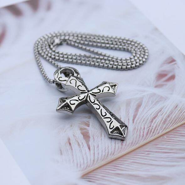 Street Trendy Male Hiphop Hip Hop Titanium Steel Necklace Personalized Military Brand Men And Women Pendant