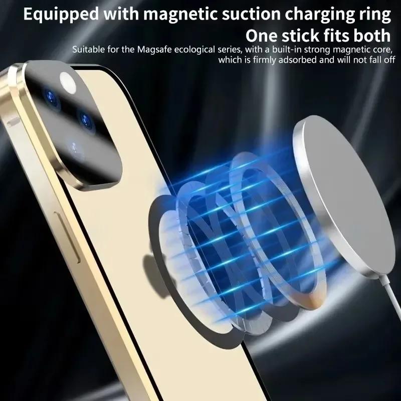 Metal Magnetic Double-Sided Buckle Case For For Iphone 16 1 14 Plus 13 12 Pro Max 16E Lens Protection Full Cover Shockproof