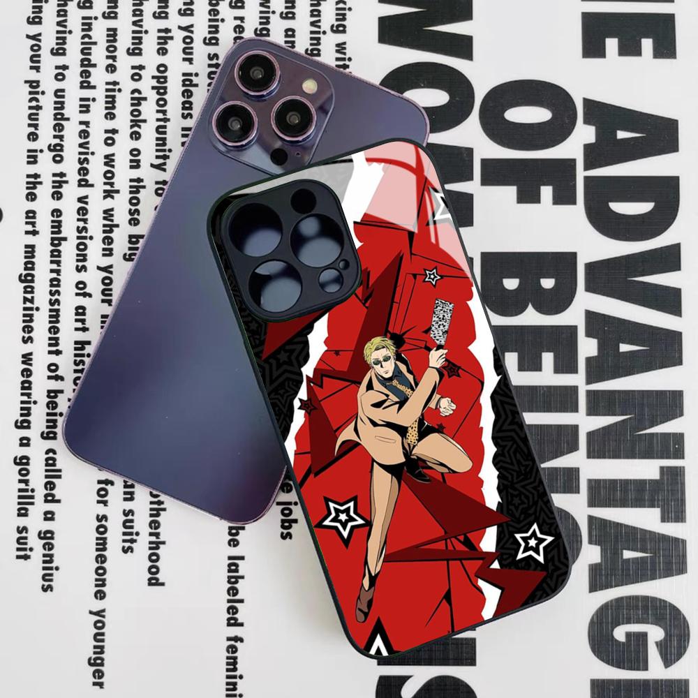 Kento Nanami Jujutsu Kaisen Phone Case for Iphone 17 16 15 14 12 11 13 Pro Max Mini X Air Puls Black Glass Cover