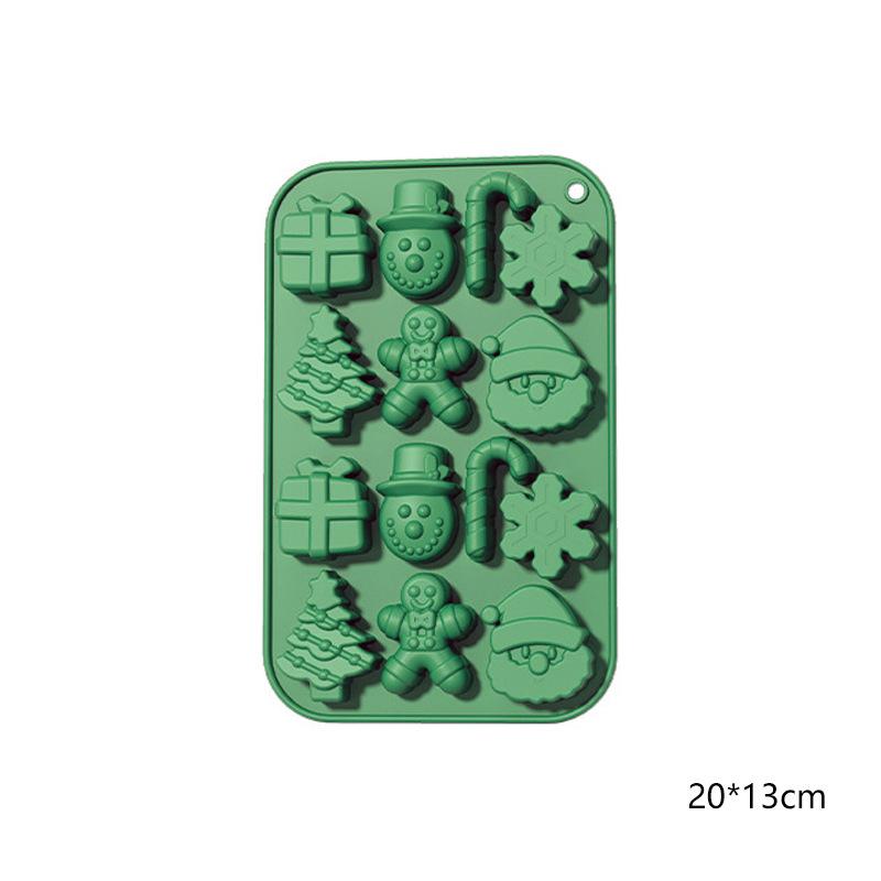 Christmas Mold Silicone Mold Christmas Tree Gingerbread Man Snowflake Christmas Mold Cookie Candy Mold