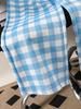 Single-piece girls' fashion simple and sweet plaid loose wide-leg pants, spring and summer style