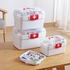 Portable Multi-layer Plastic First Aid Kit with Logo Printing Option