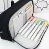 High Capacity Pencil Case 22x10cm Large Compartment Pencil Holder Organizers Travel Makeup Bag for School Office Supplie