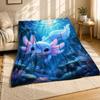 Baby Axolotl Korallenfleece Decke