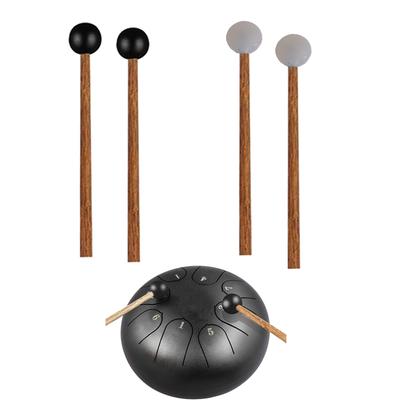 1 Coppia Bacchette per Batteria Mallets per Batteria a Lingua in Acciaio Bacchette Percussive con Testa in Gomma per Batteria a Lingua Glockenspiel Xilofoni