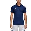 Adidas Originals Core 18 Climalite AEROREADY Logo Pattern Pullover Short Sleeve Polo Shirt Men Polo Shirts Dark-Blue White CV3589