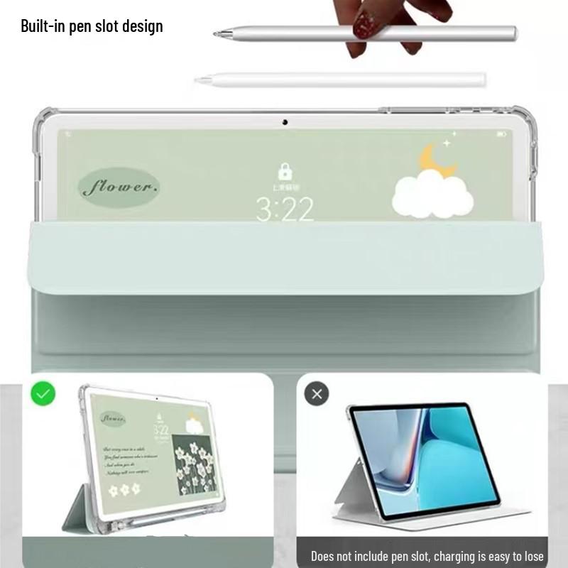 Θήκη Σιλικόνης για Apple iPad 10 (2022) - 10,95" Ανθεκτικό σε πτώσεις, Παγωμένο Διαφανές με Υποδοχή Στυλό