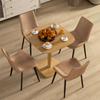 Dining Table, 70 X 70 Cm Kitchen Table for 4 People Made of Rubberwood for Kitchen, Dining Room, Natural
