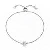 18K Gold Letter Knot Bracelet: Japanese-Korean Fashion for Women