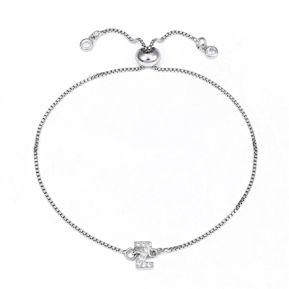 18K Gold Letter Knot Bracelet: Japanese-Korean Fashion for Women