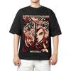 2026 New Demon Slayer Kyojuro Rengoku Printed Short Sleeve Tshirt Mens and Womens Tshirt Mens Tops Sports Tshirt Harajuku