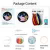 Ocean Scenery DIY Stamped Embroidery Stitches Practice Kit 30x30cm Embroidery Starter Kit with 20cm Embroidery Hoop for Adults