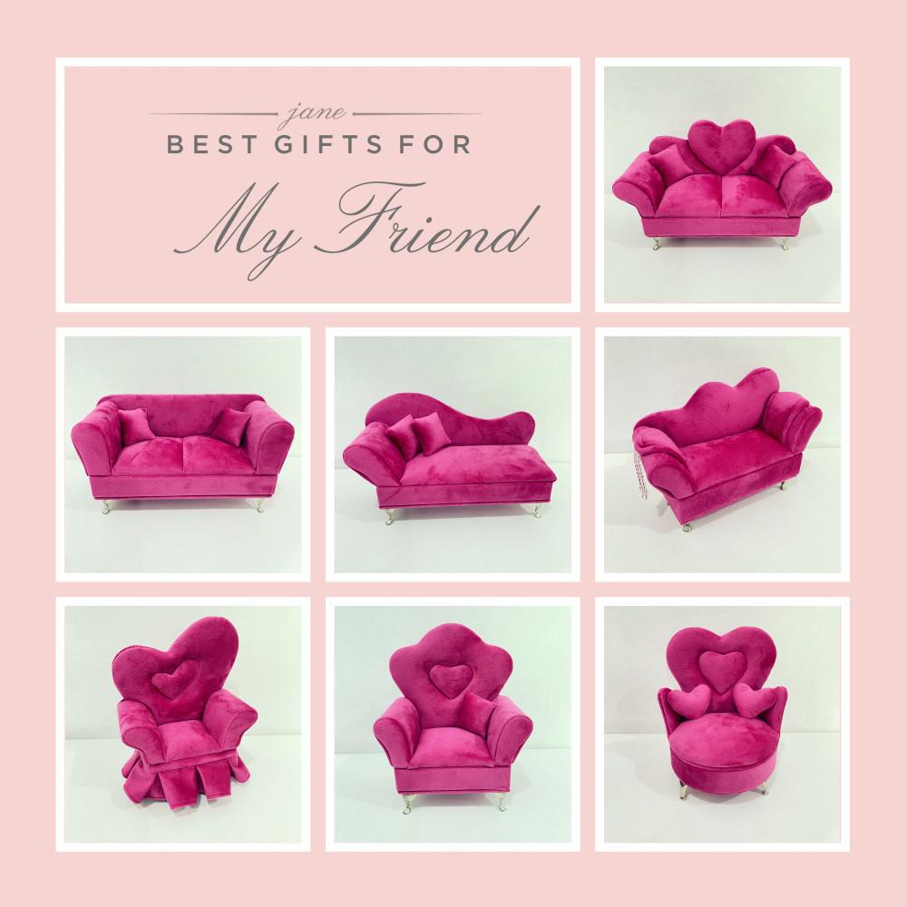 Dutch Velvet Jewelry Box: Sofa-Style Ornament & Ring Storage for 1:12 Dollhouse