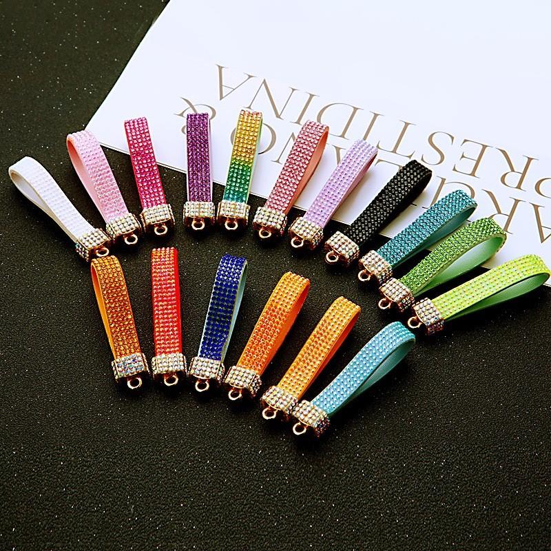 Colored Leather Keychain Rope Pendant Bag Decoration Fashion Gifts Ornament