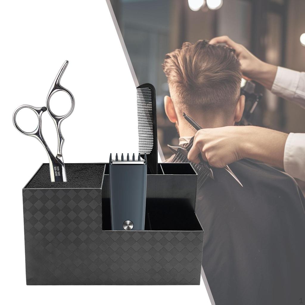 Kadeřnický držák nůžkový nástroj na stříhání vlasů Organizér štětcové klipy Salon nůžky pro