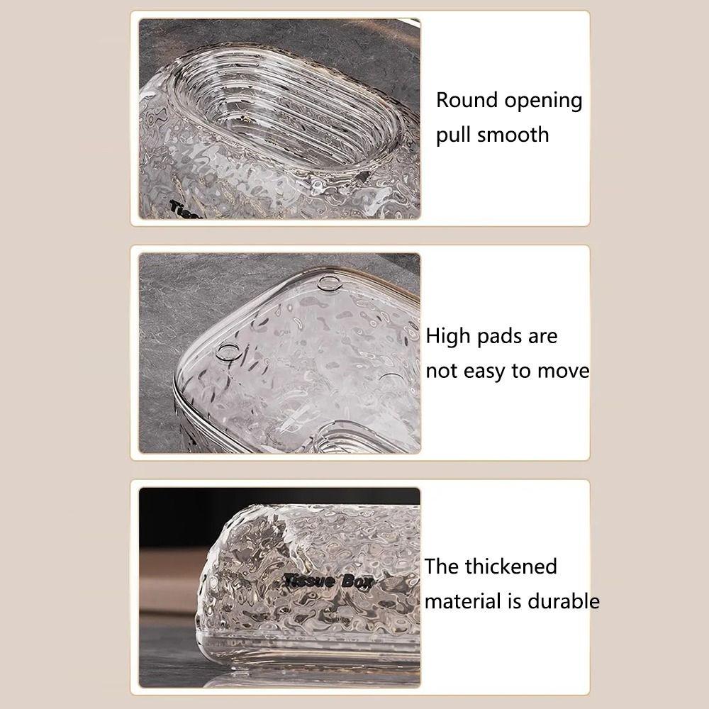 INS Irregular Tissue Box Glacier Wave Desktop Tissue Organizer Modern Napkin Dispenser  Living Room