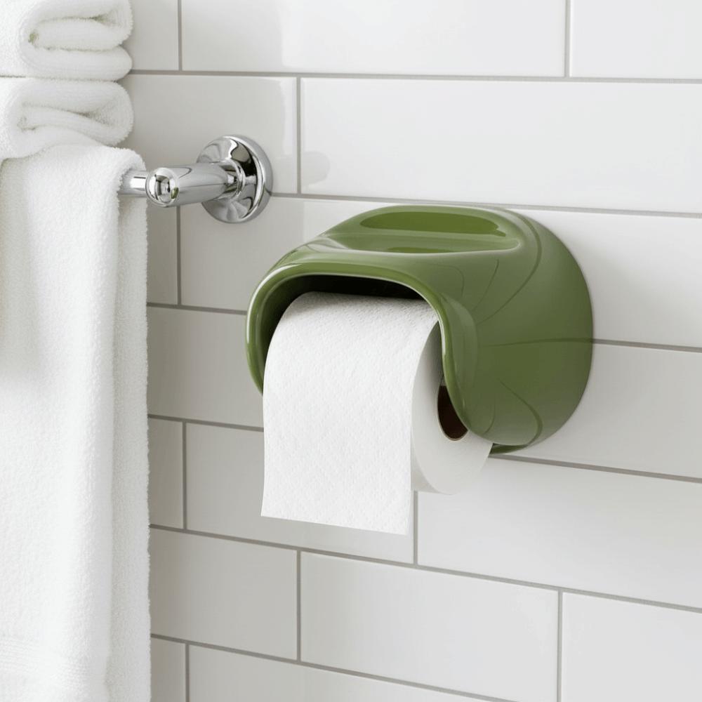 No Punching Bathroom Roll Holder Waterproof Toilet Paper Box Toilet Tissue Box Restroom