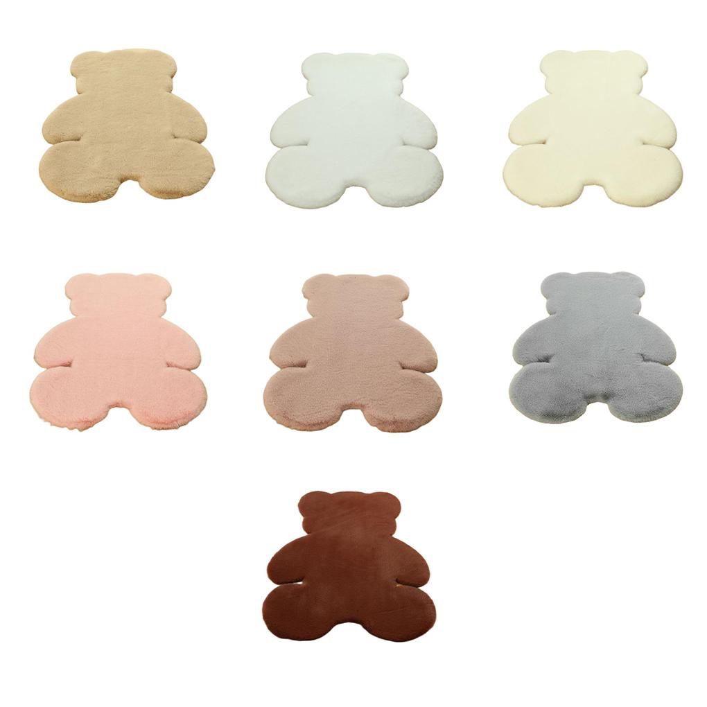 Cartoon Animal Bedroom Carpet Polyester Solid Color Bedside Sofa Area Rug Decorative Bay Window Floor Mat for Accessories