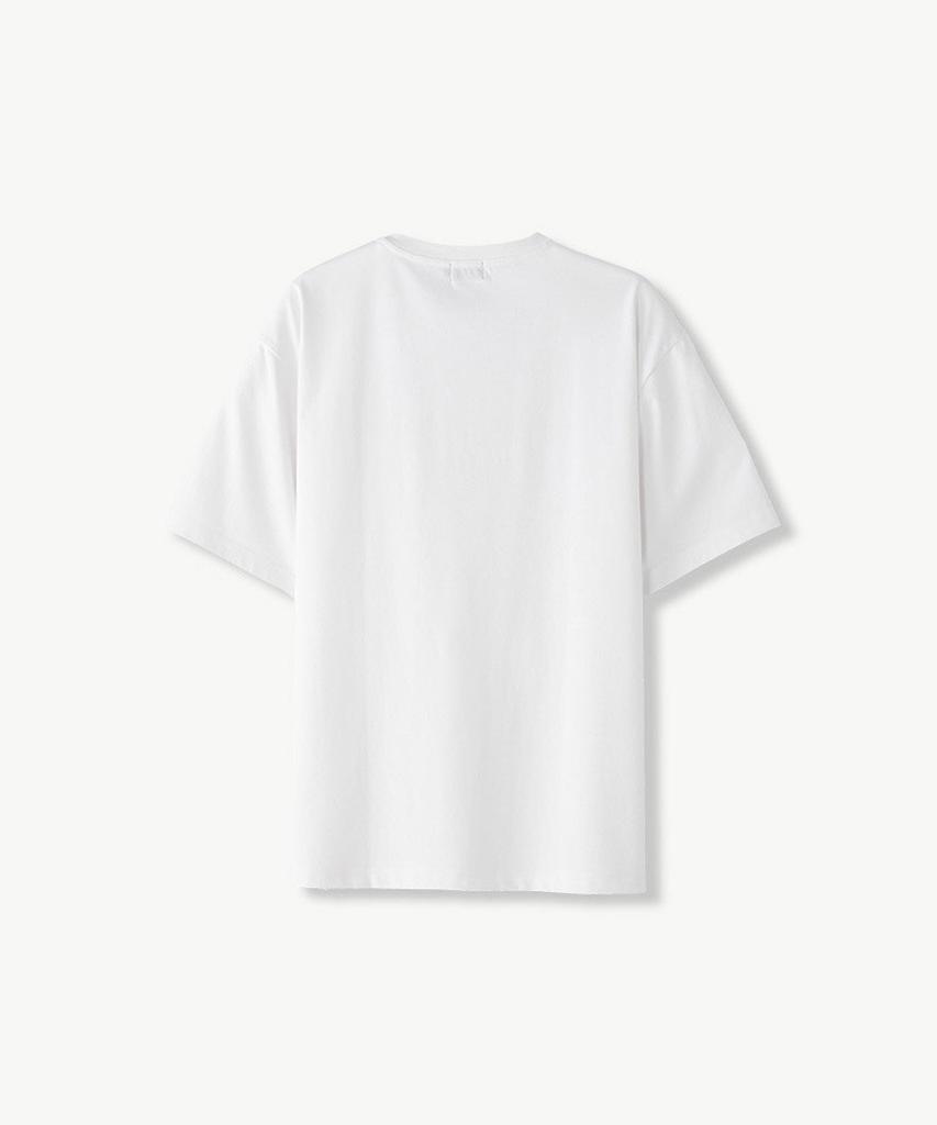 STCO Supima Cotton Pocket T-Shirt White (Oversized)_Stsvb81Osw